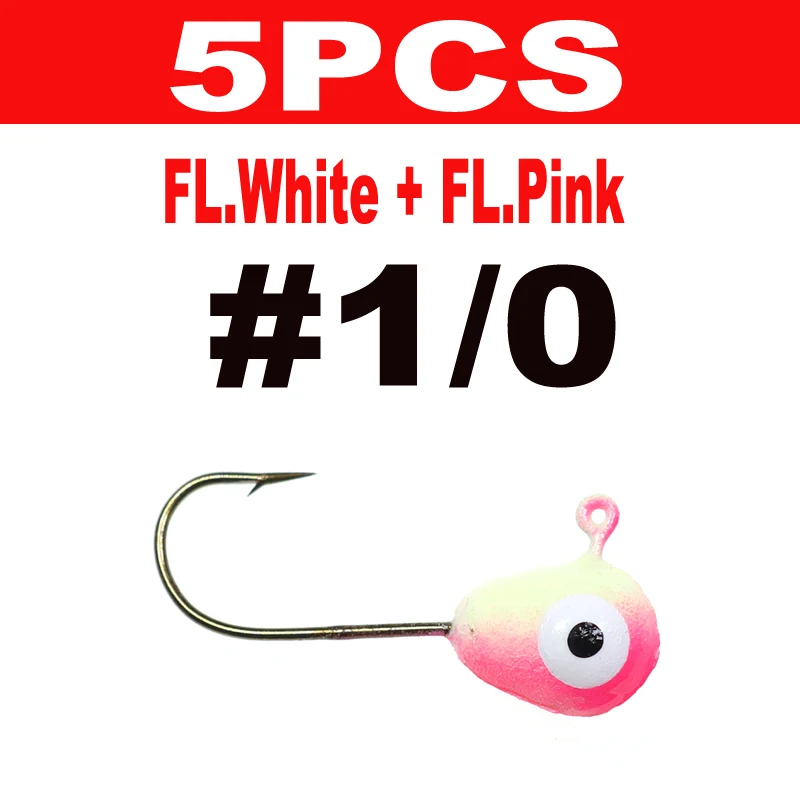5PCS 1l0 White Pink
