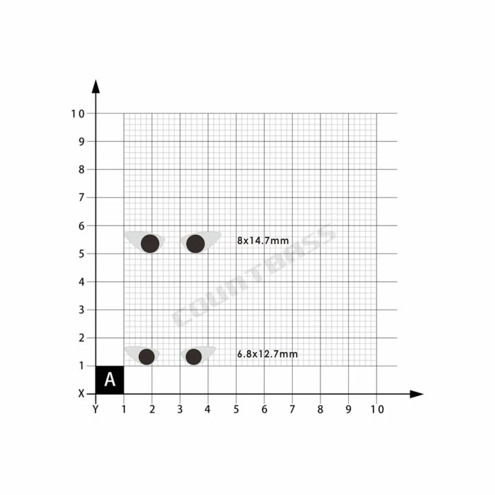 Countbass 100 Uds. Señuelo de pesca láser 2D ojos para tus plantillas de metal s plantillas lentas al agua accesorio de pesca - imagen 2