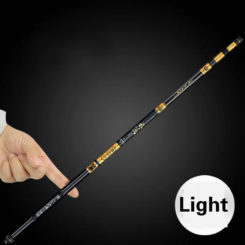 Caña De pescar De fibra De carbono, equipo De Pesca con posicionamiento, Secciones cortas, 3,6 M, 4,5 M, 5,4 M, 6,3 M - imagen 5