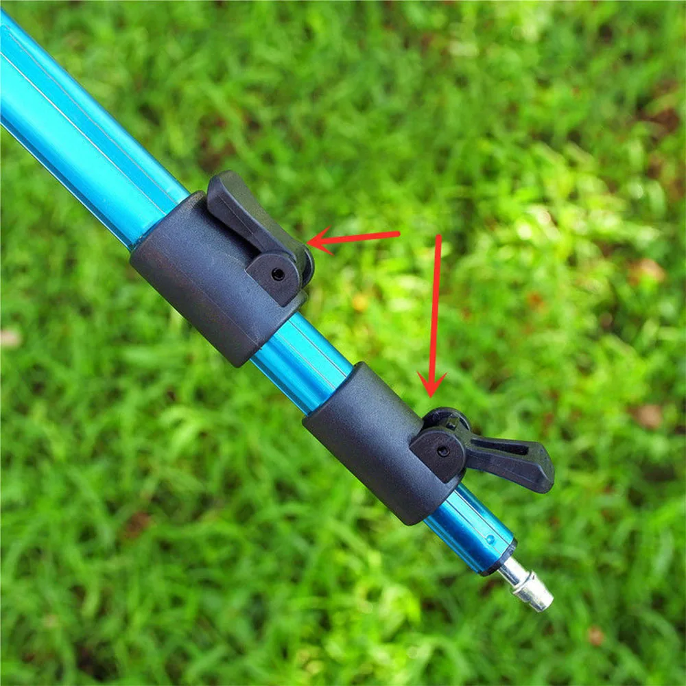 Soporte telescópico de aleación de aluminio para cañas de pescar, trípode plegable portátil, herramienta de soporte para caña de pescar en el mar, 5/7 ranuras, nuevo - imagen 3