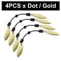 4pcs x Dot Gold