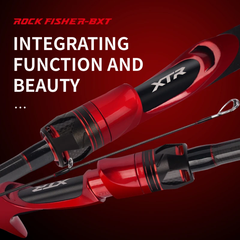 CEMREO-caña de pescar giratoria de carbono portátil, aparejos de pesca de viaje multisección - imagen 3