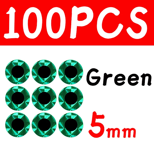 100pcs 5mm Green