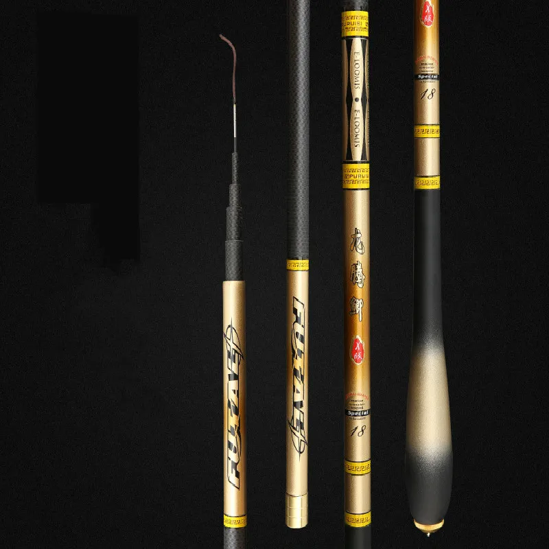 Caña de pescar telescópica, caña de pescar superdura de sección larga, giratoria, 2,7/3,6/3,9/4,5/5,4 m - imagen 4