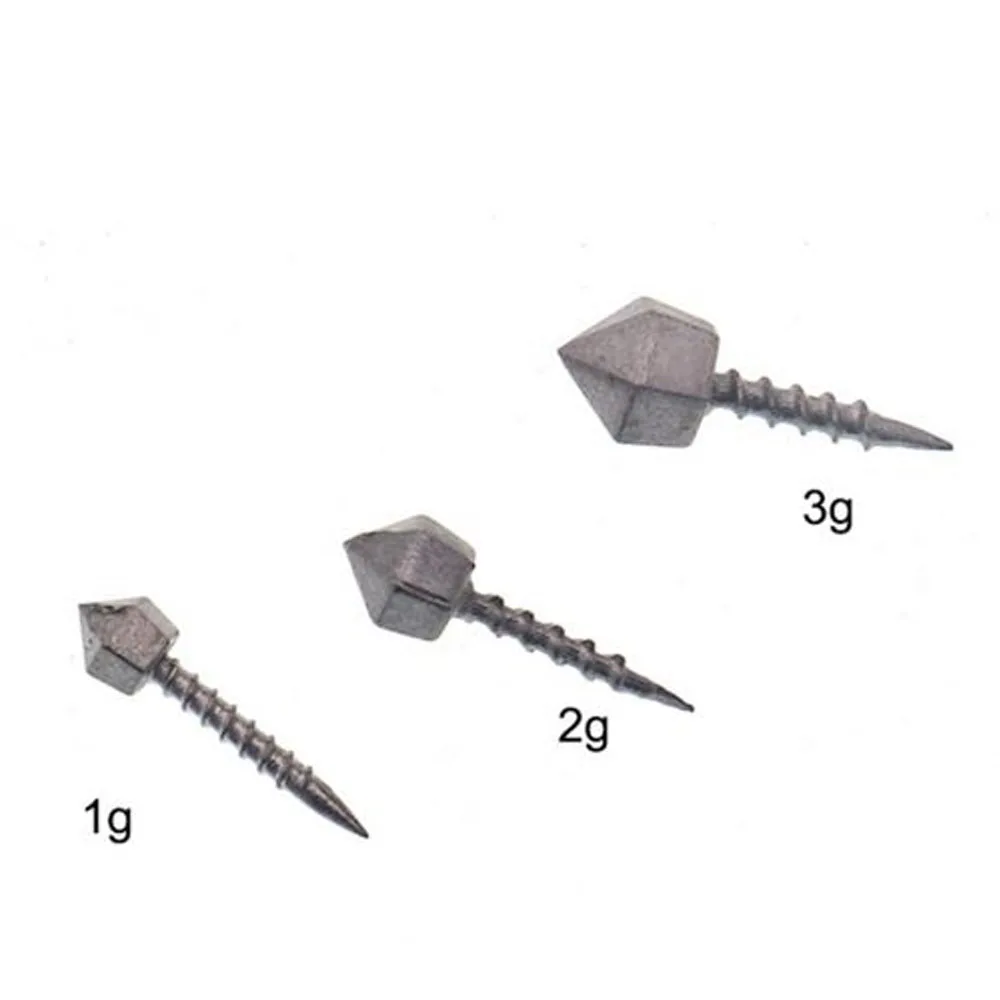 Peso de inserción de cebo blando, accesorios de gusano de pesca, 1g, 2g, 3g, 10 unidades por lote - imagen 4