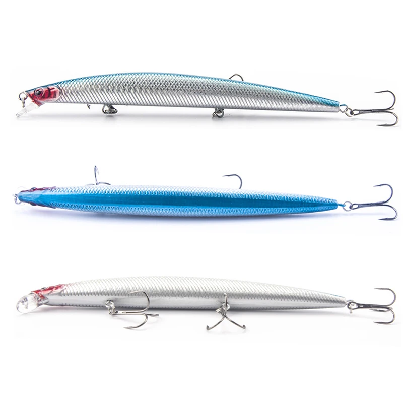 Juego de señuelos de pesca de pececillos de colores mezclados, anzuelos triples de acero de alto carbono, cebo falso realista, Wobbler Crankbait, 18cm, 24g, 10 unidades por lote - imagen 5
