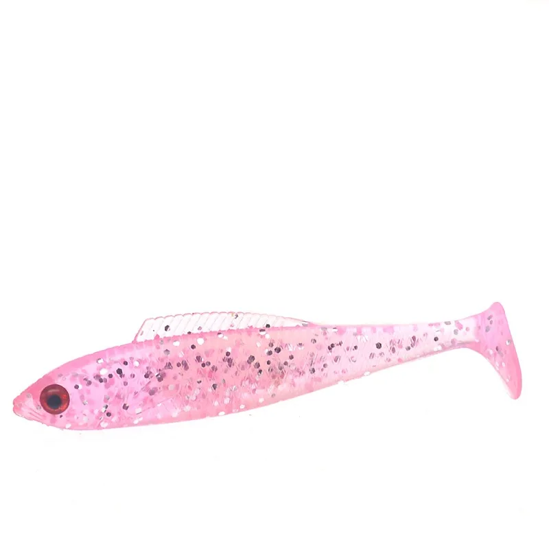 Señuelo de pesca cebo blando larva señuelos artificiales 8,5 cm 5g T cola gusano cebos lote 6 piezas venta - imagen 3