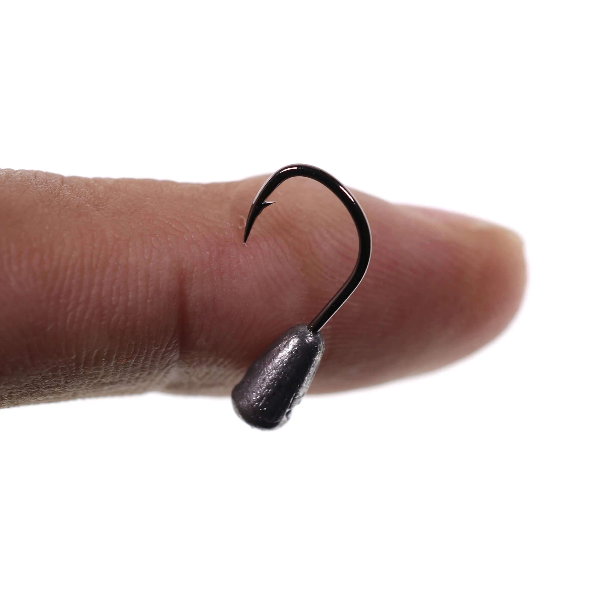 Bimoo 20pcs 1g 0,7g 0,5g 0,3g hielo Jig pesca expuestos de la cabeza de la plantilla peso ganchos de invierno de pesca Jigging señuelo cebo gancho de pesca - imagen 3