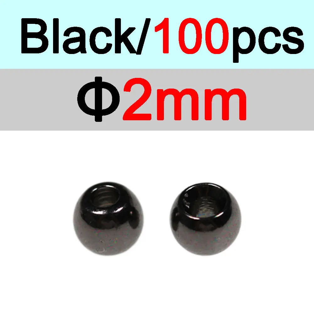 2mm Black 100pc