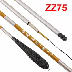 ZZ75 HERABUNA 2,7 m 3,6 m 3,9 m 4,5 m 4,8 m 5,4 m caña de pescar cruciana delgada 37 fibra de carbono dura media rápida con 2 puntas