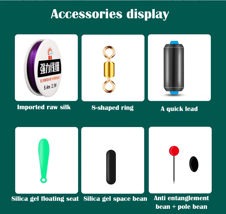 Juego de líneas de pesca de mano, accesorios de equipo de pesca de monofilamento, 1 Uds. - imagen 3