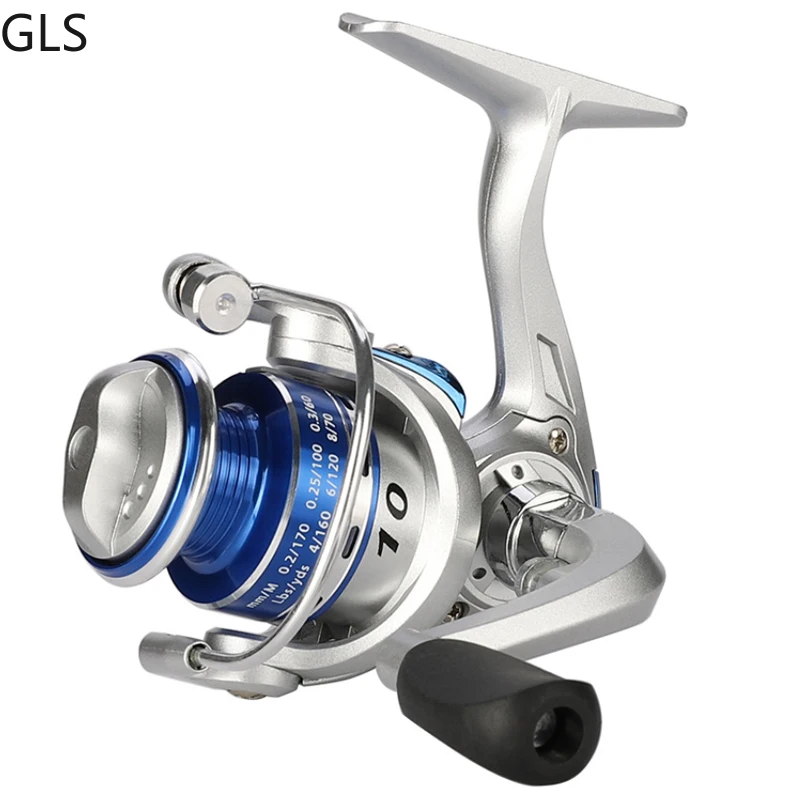GLS nuevo 5,2: 1 lubina de agua salada de alta velocidad serie 500 Mini carrete de pesca carrete de Metal rueda giratoria aparejos de pesca - imagen 3