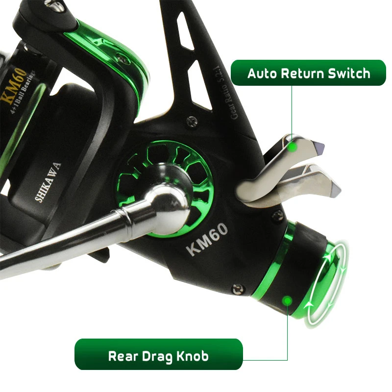 Carrete De Pesca giratorio De Metal, 1BB 10 +, arrastre máximo De 15KG, Accesorios De Pesca De sal/agua dulce, Moulinet Peche En Mer - imagen 5