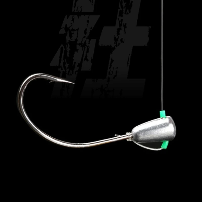 Crosan-anzuelo de Pesca con púas de acero al carbono, aparejos de Pesca, carpa volteada, con 20 piezas de plomo de estaño - imagen 2