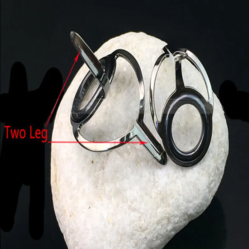 Caña de pescar telescópica, Kit de reparación de 2 patas, punta de guía, anillos de ojo, DIY, aparejos de pesca con caja, 85 unids/caja - imagen 5