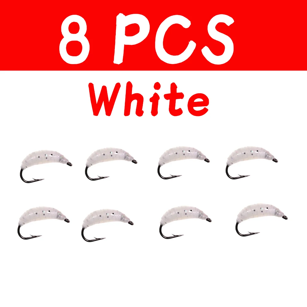 8pcs white size 8