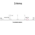 24PCS 3Arms