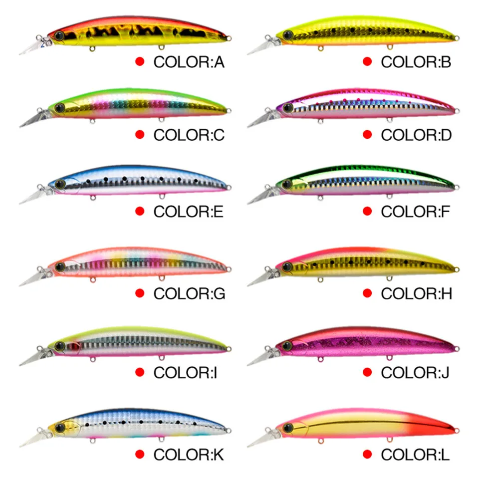 WALK FISH-señuelo de pesca de pececillos, cebo Artificial flotante, Wobblers, aparejos de pesca de lubina de mar de fundición larga, 110mm, 19g, 1 ud., nuevo - imagen 2