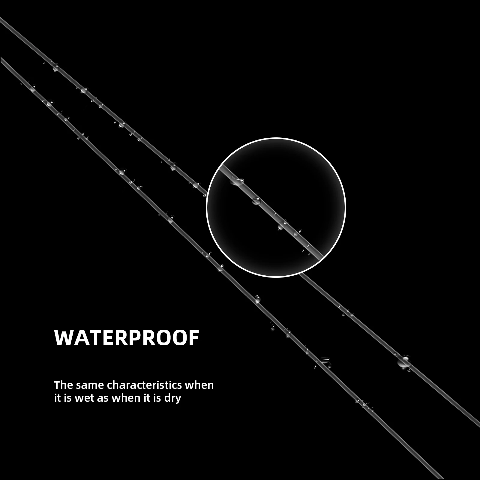 Sedal de pesca de fluorocarbono puro SF 100%, resistente a los golpes, Invisible, mayor sensibilidad, fregadero rápido, transparente, 25m/50m - imagen 5