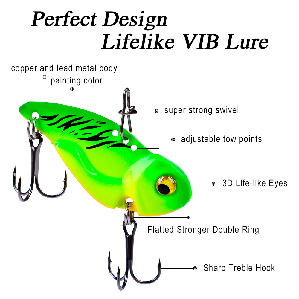 Proberos-señuelo de pesca 5G-8G-14G-20G, cebo duro grande con ganchos, 6 colores, 5 unids/lote - imagen 4