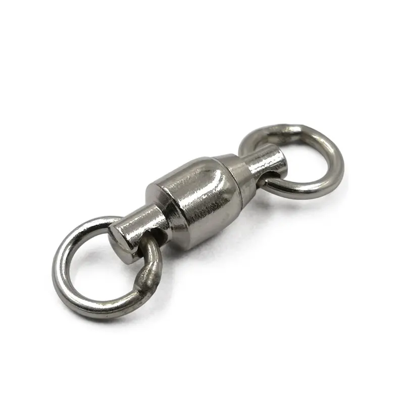 Rodamientos giratorios de rodamiento de bolas de aleación de cobre, accesorio de conector de aparejo de pesca de agua salada, anillo sólido, 11 tamaños, 10 Uds. - imagen 4