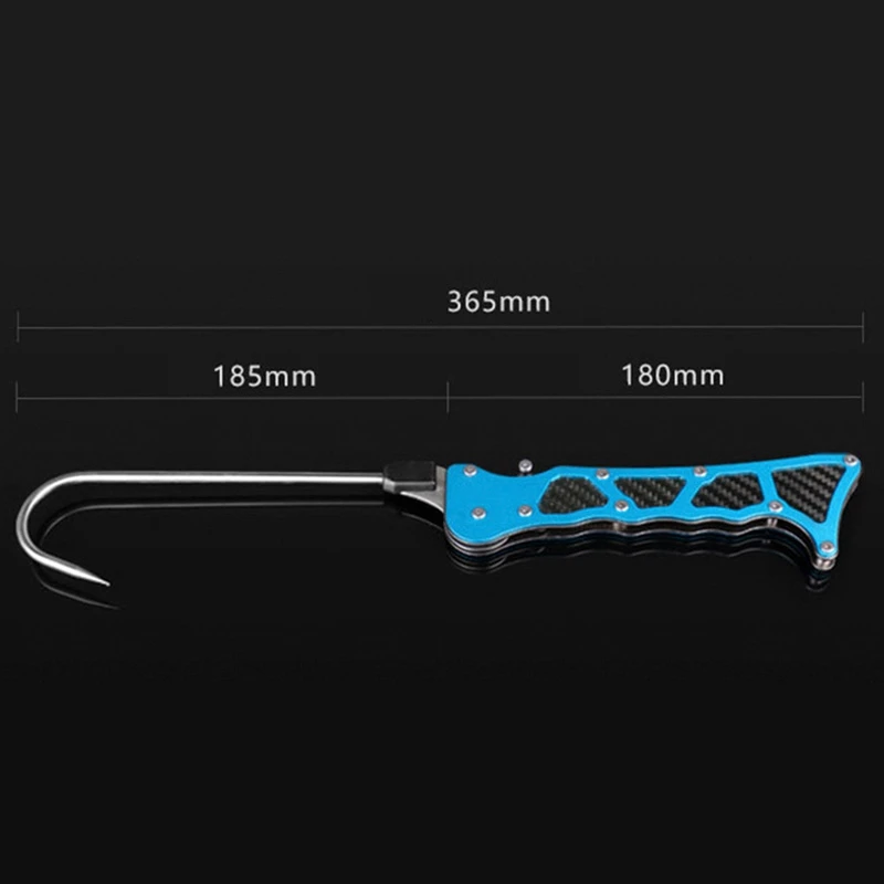 Anzuelo de pesca profesional plegable para exteriores, accesorio telescópico portátil, de acero inoxidable, para pesca en el mar - imagen 3