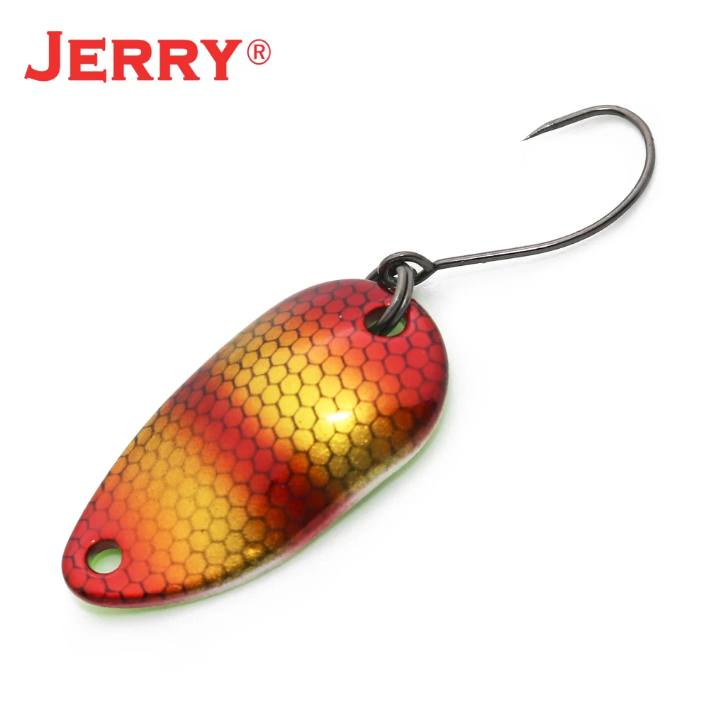 Jerry Gemini Micro cucharas de pesca área trucha Wobbler 1 pieza 2g 3,5g 4,5g colores UV señuelos de Metal Spinner cebo brillos al por mayor - imagen 5