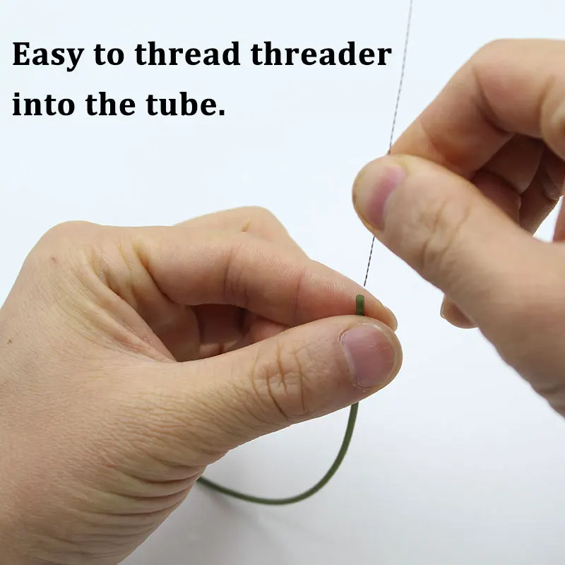 Uds accesorios de pesca de carpa, enhebrador de tubo para helicóptero de carpa, tubo de aparejo funda antienredo, aparejos de pesca gruesos - imagen 3