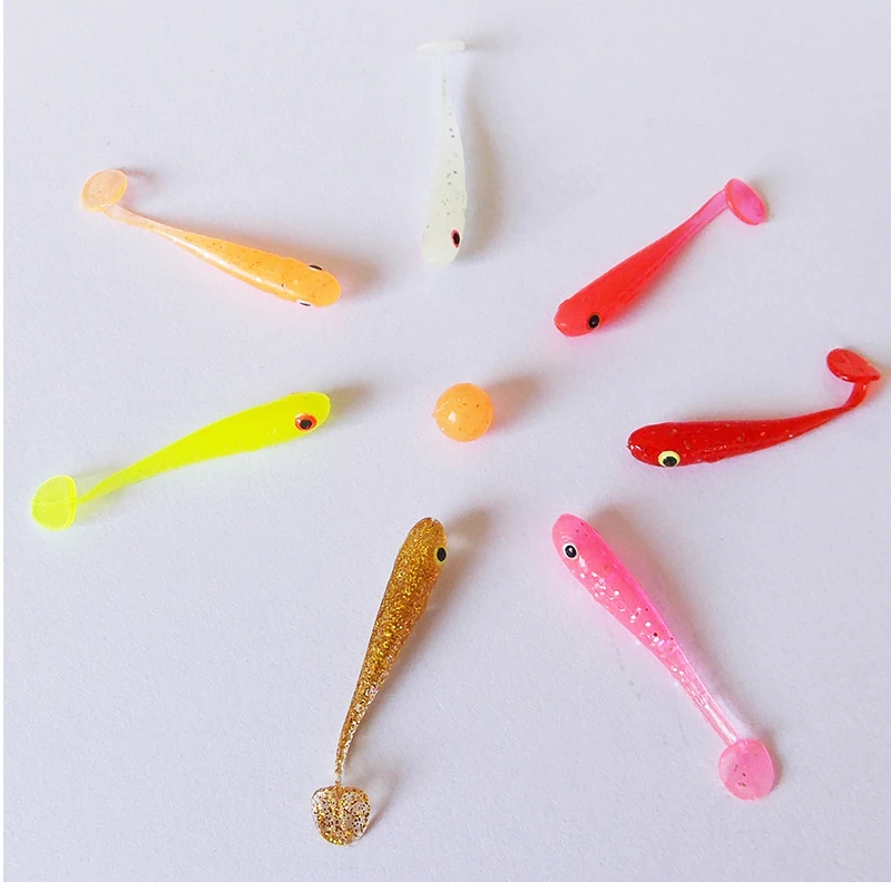 ESFISHING-señuelo de pesca profesional Nano Minnow, 38mm, 24 Uds., Isca Artificial, Mini lubina, cebo de silicona suave, aparejos de pesca baratos - imagen 4