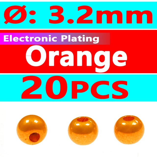 20pcs Orange 3.2mm