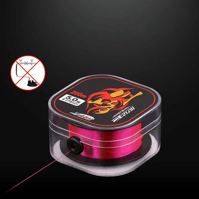 La mejor línea de pesca de nailon monofilamento, 200m, sin fluorocarbono, hundimiento, alta resistencia a la abrasión, accesorios de pesca estirables - imagen 4