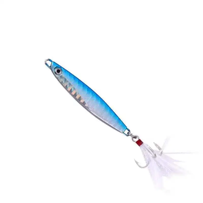 1 Uds. Cebo de pesca duro 7G-30G cebo que se hunde gancho de ratán vibratorio Wiggler cebo de plástico Artificial marino de subgencia profunda - imagen 5