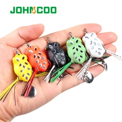 JOHNCOO Mini Señuelo Rana 30mm 5g – Snake Head Lubina