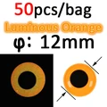 50 piezas de 12 mm naranja