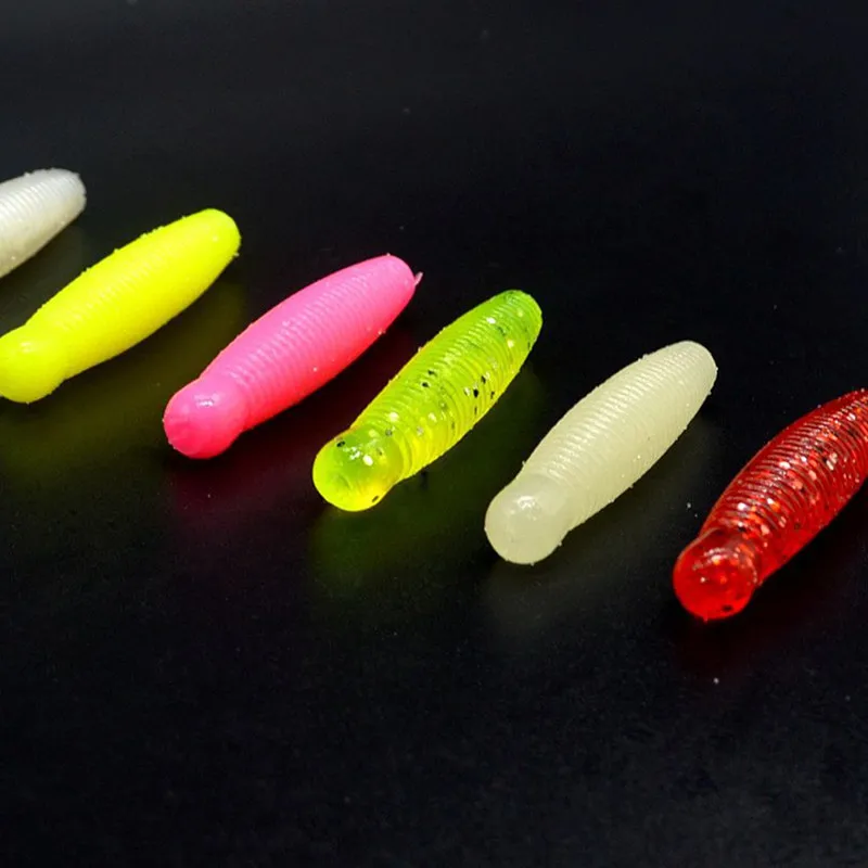 Señuelo de pesca con cebo suave, simulación de 4g/5cm, patata, abeja Artificial, Pupae, bolsa de 6 piezas, alta gravedad, añadir sal, fundición larga - imagen 5