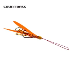 COUNTBASS Kabura Jigging Madai Assist anzuelos faldas silicona pargo