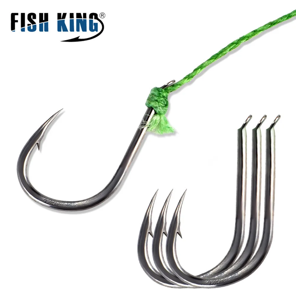 FISH KING-jaula de cebo de Metal de acero inoxidable, alimentador de 30g, grupo de pesca, aparejos de pelo de plomada, pesca de carpa con ganchos de línea para aparejos - imagen 5