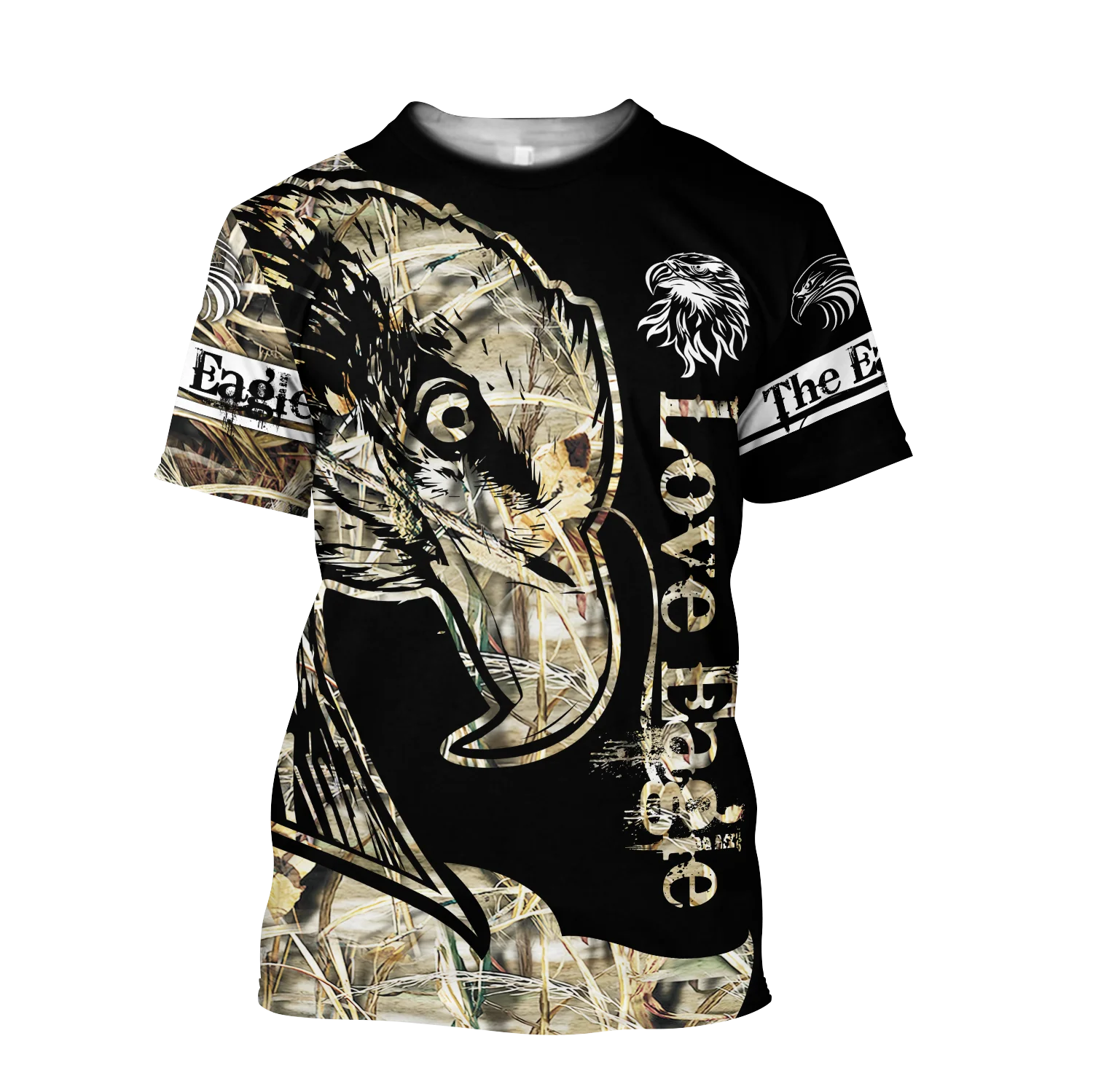 Camiseta Hipster de verano para hombre, camiseta de manga corta con estampado 3D de tatuaje de águila y Animal hermoso, camisetas informales Unisex TX0196 - imagen 3