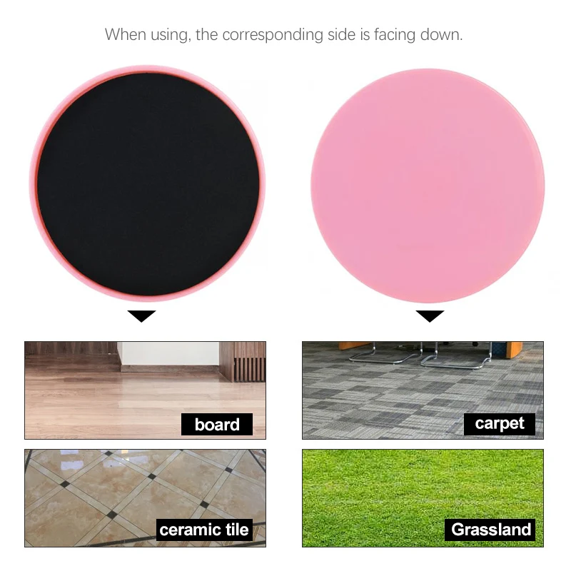 Discos deslizantes para Fitness, placa deslizante para ejercicio Abdominal, Pilates, Yoga, gimnasio, equipo de entrenamiento, 2 uds. - imagen 5