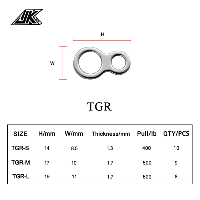 JK Paquete de 2 conectores giratorios de anillo sólido doble de 8 de pesca de alta resistencia para pesca en agua salada con anzuelo de plantillas de curricán. !!!!!!!!!!!!!!!!!!! ! - imagen 3