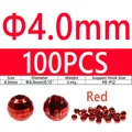 100PCS 4.0mm Red