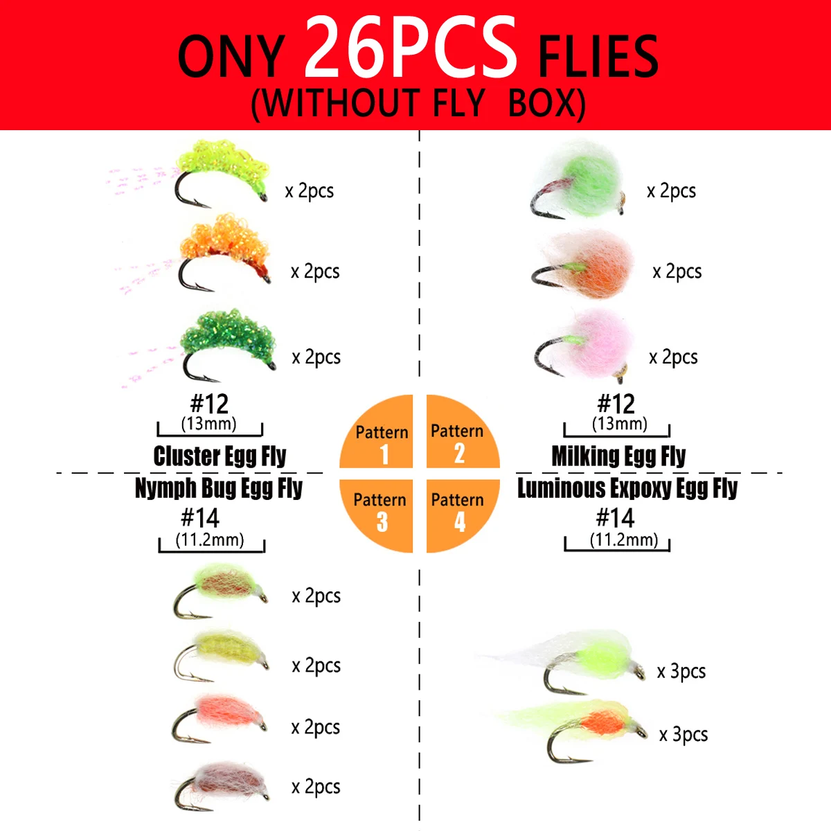 Only 26PCS Flies