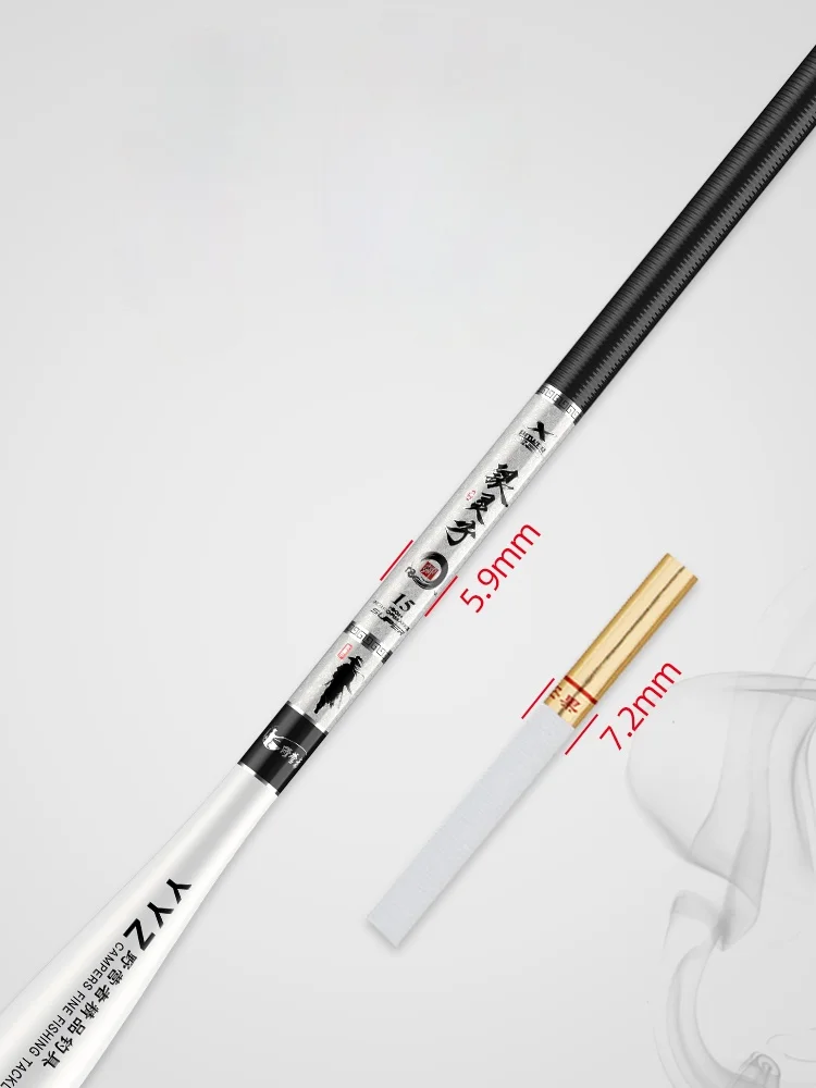 Caña De pescar De fibra De carbono, caña De pescar De 2,7 m-6,3 m, 37/28 Tonalty, dura, Pesca De Taiwán, carpa - imagen 3
