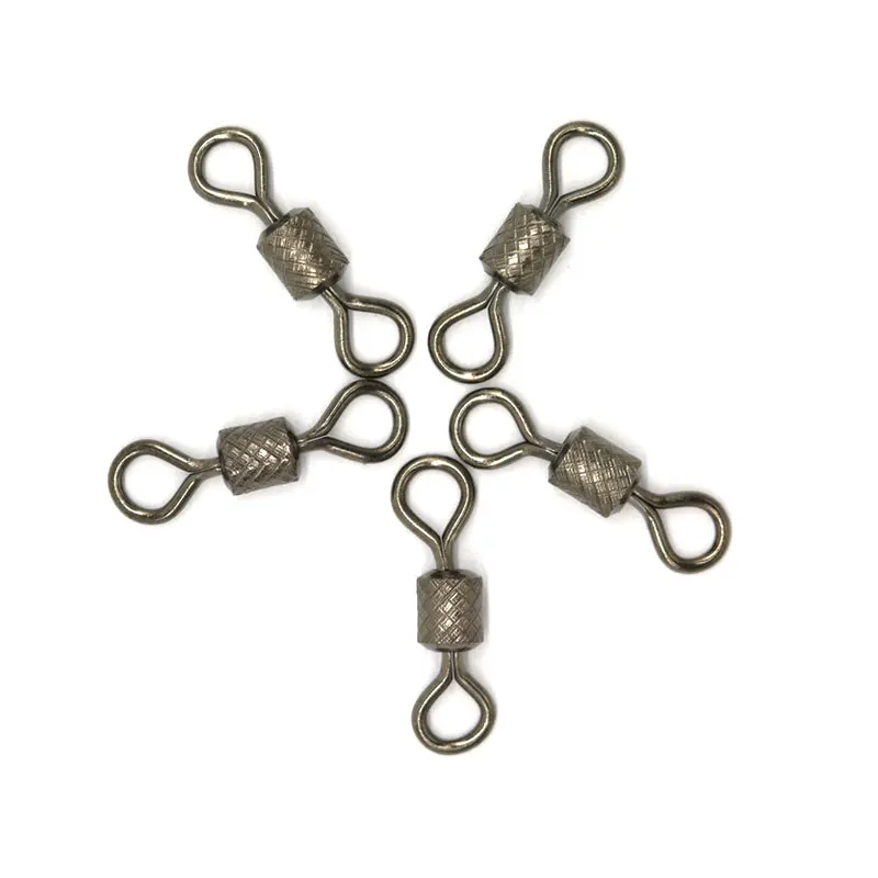 Accesorios de aparejos de pesca de agua salada, accesorio giratorio de alta velocidad con anillos sólidos, en relieve, 20 piezas/50 Uds. - imagen 4