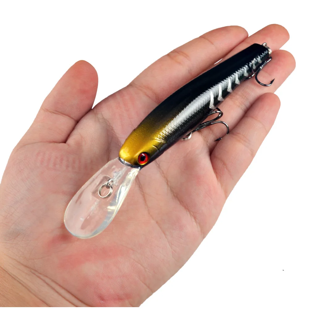 Señuelo de Pesca flotante para pececillos, cebo duro Artificial de 12,5 cm, 14g, Crankbait Isca, 1 unidad - imagen 3