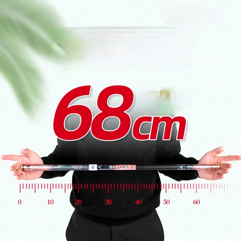 Caña de pescar de fibra de carbono, caña de pescar superligera y dura, longitud de 3,6 m-10,0 m, longitud de 65T - imagen 5