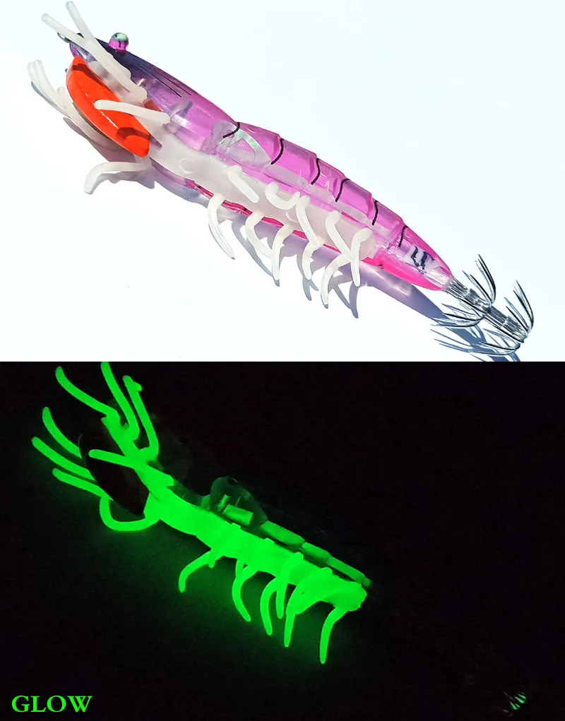 Plantilla de pulpo luminosa, plantilla de calamar, anzuelo de calamar de pesca, piernas suaves, plantilla de mar, señuelo de jigging, 3,0 # , 3.5 # - imagen 5