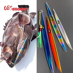 Obsession J38 Metal Jig: luminoso, hundimiento rápido – Pesca vertical