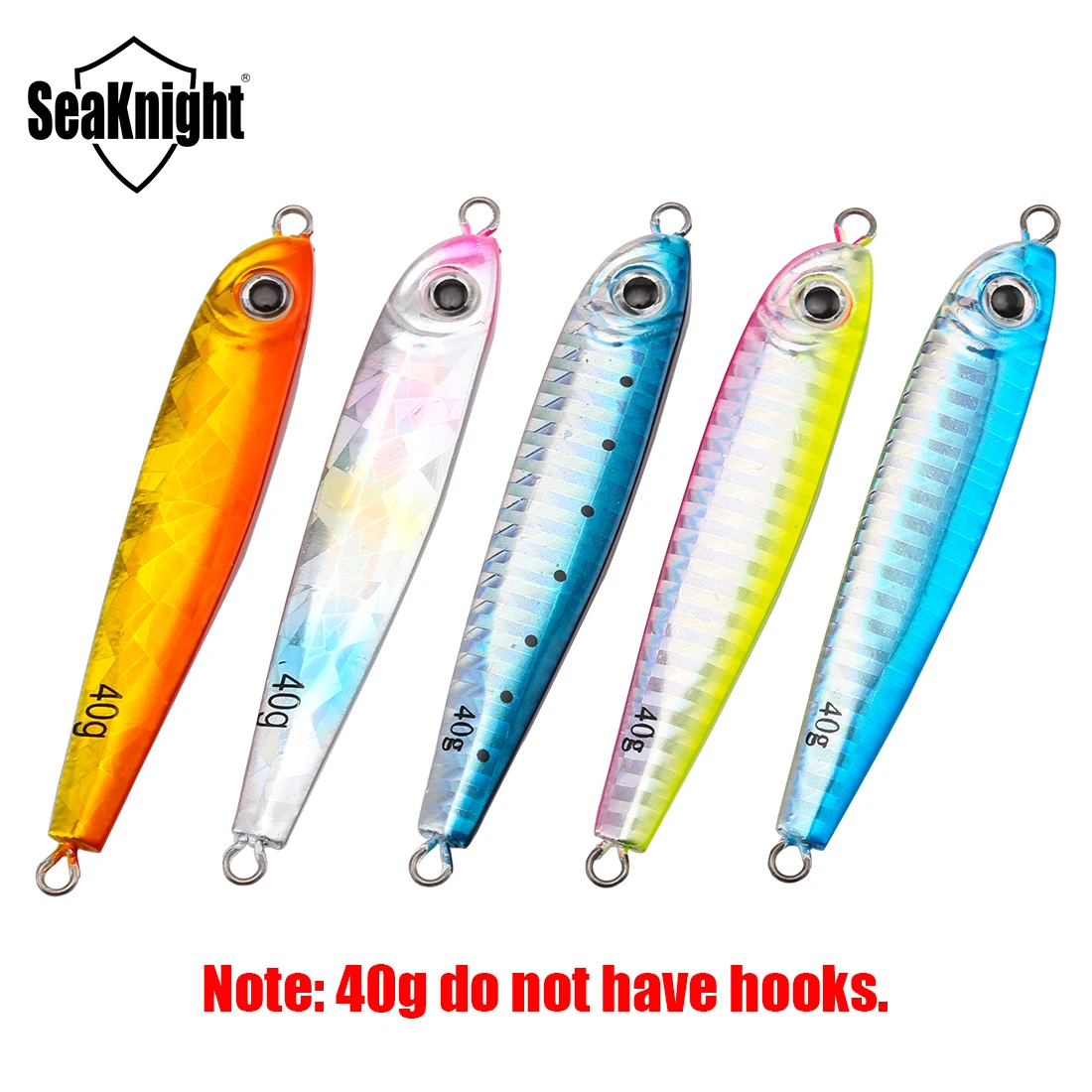 SeaKnight SK302 Jig 21g 28g 30g 40g 1PC cuchara señuelo de Pesca de Metal cebo Artificial 3D ojos océano señuelos Pesca aparejos de Pesca - imagen 2