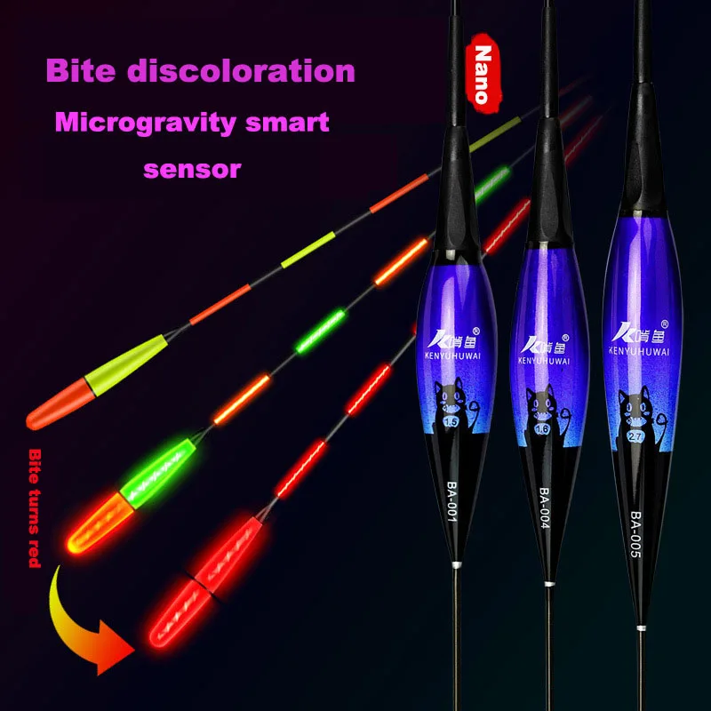 Flotador electrónico inteligente Led para pesca nocturna, accesorios llamativos, equipo de pesca Cr425 con batería, carpa 2022 - imagen 3